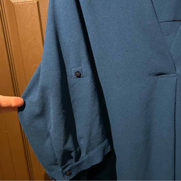 Michel Studio Collection Deep Blue V-Neck Dress - Picture 4 of 8